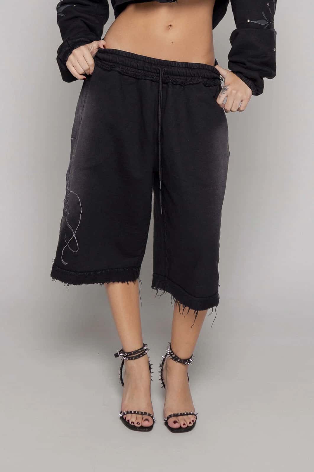 Bermuda/Jorts Remainder Dama Sogno-Negro