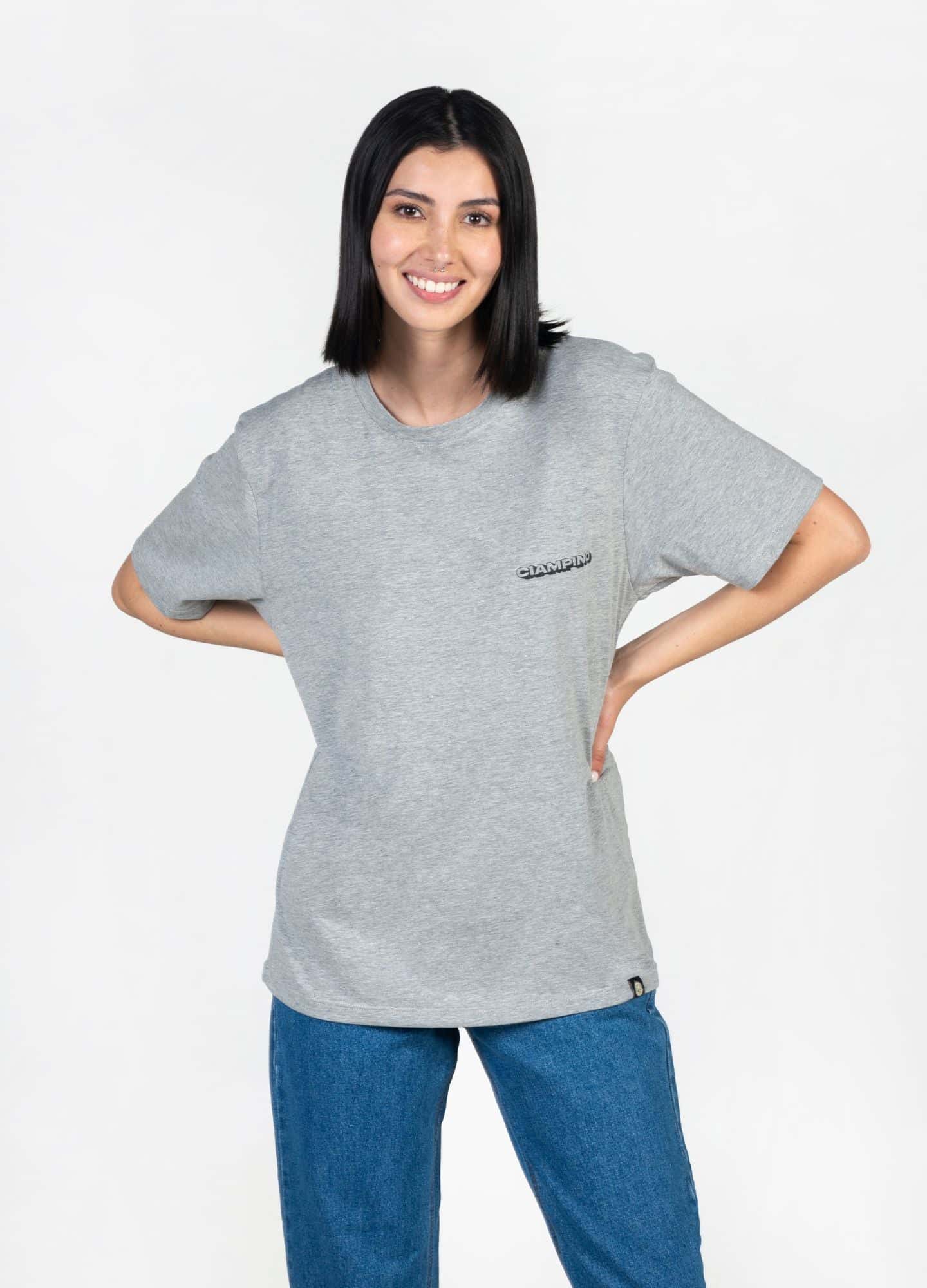 Perezoso Camiseta Oversized – Gris