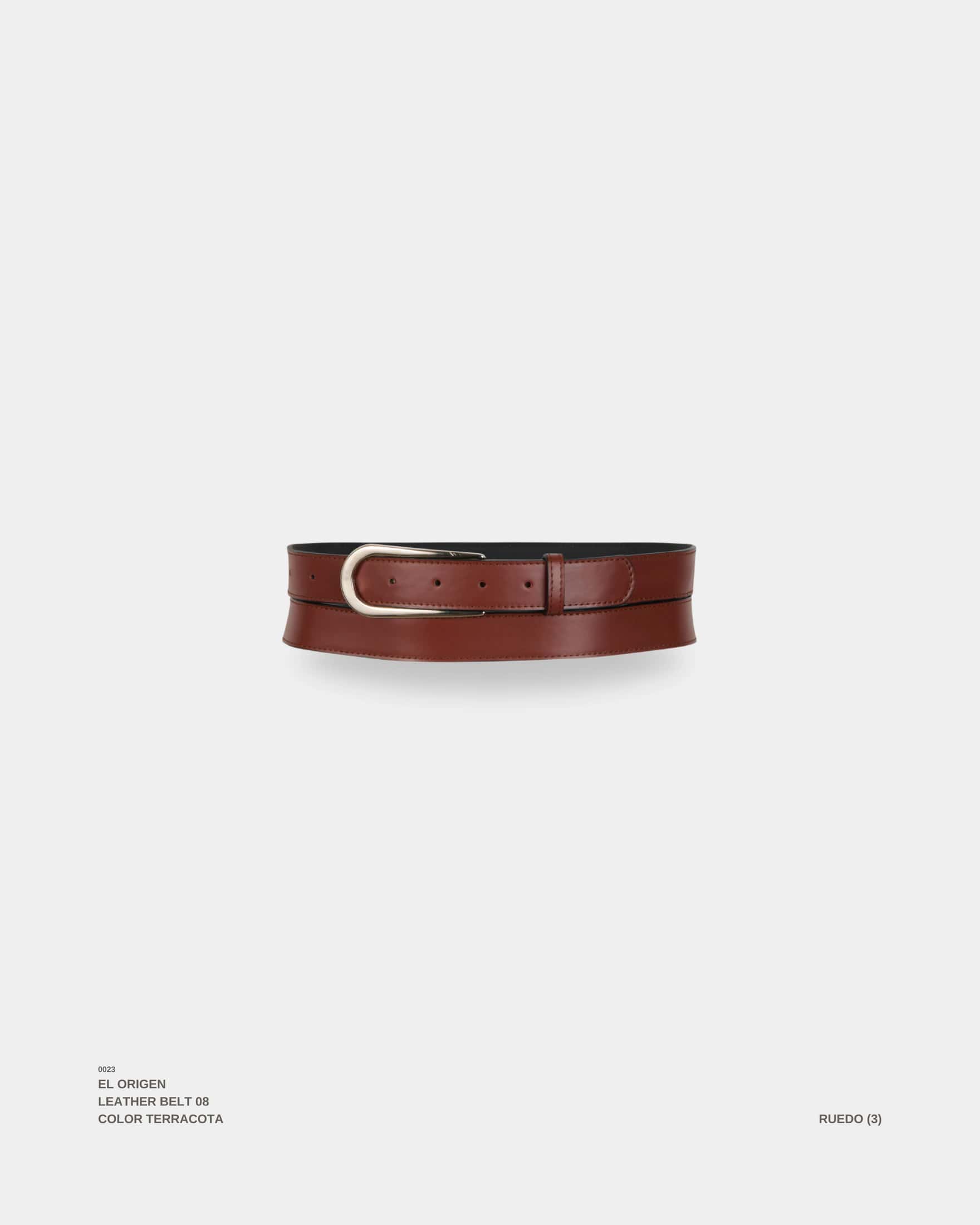 "EL ORIGEN" BELT TERRACOTA