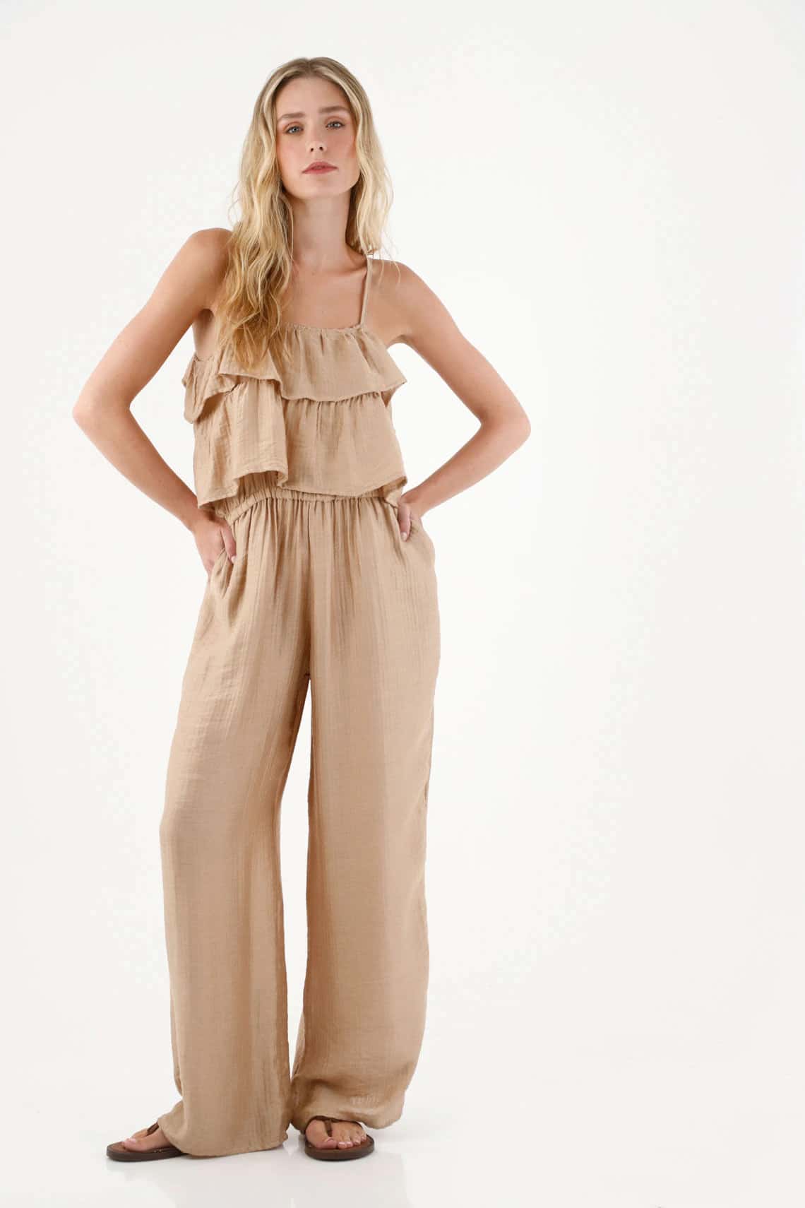 Enterizo largo con bolero para mujer