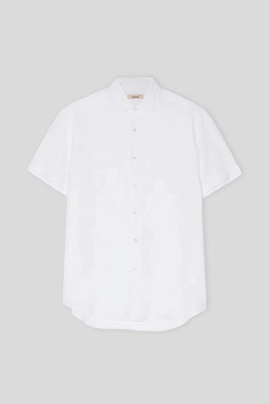 Men's linen shirt white