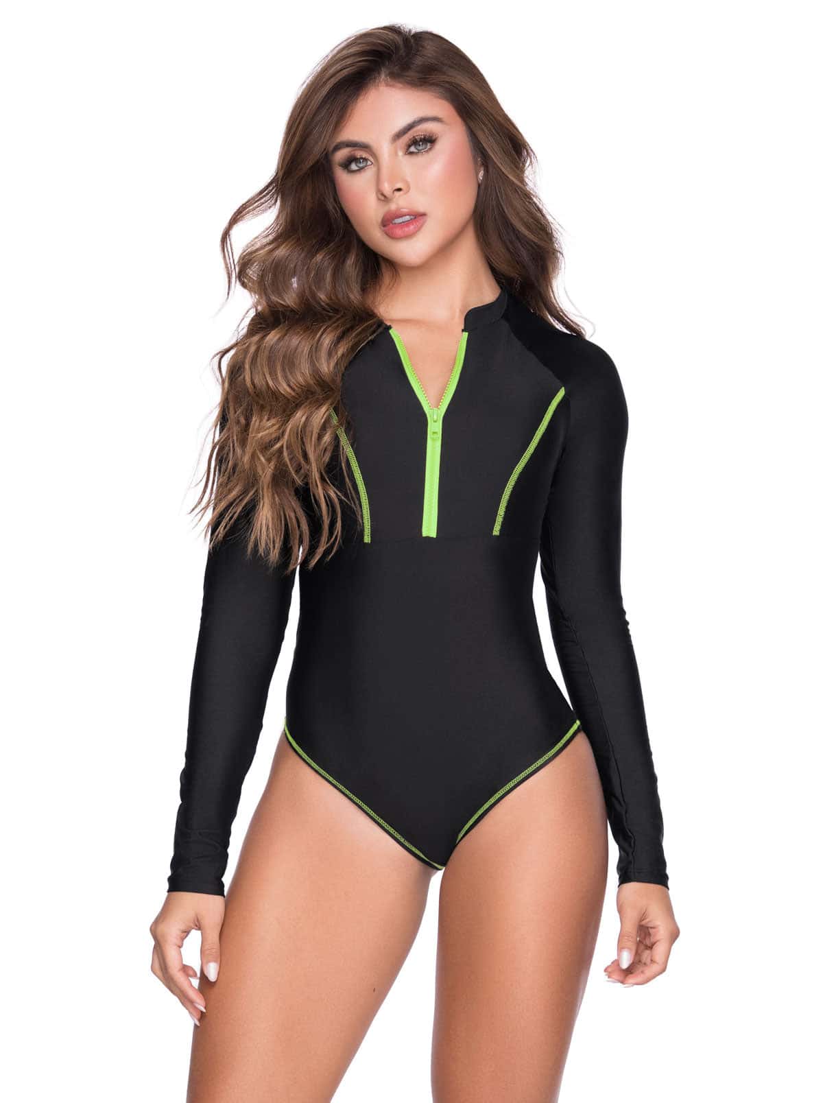 VESTIDO DE BAÑO ENTERO 42905 - CIERRE DELANTERO