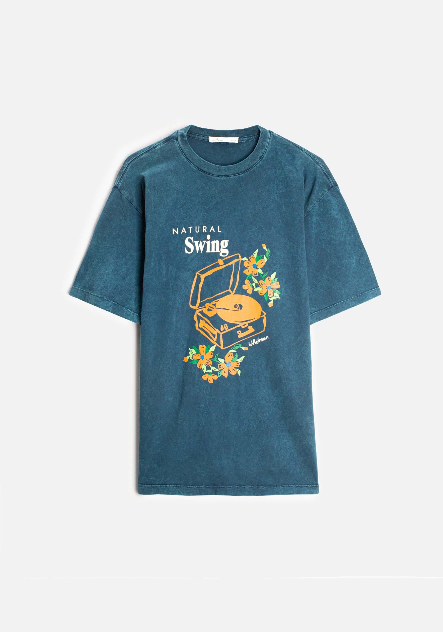 Camiseta H Vader Garment Dyed Azul