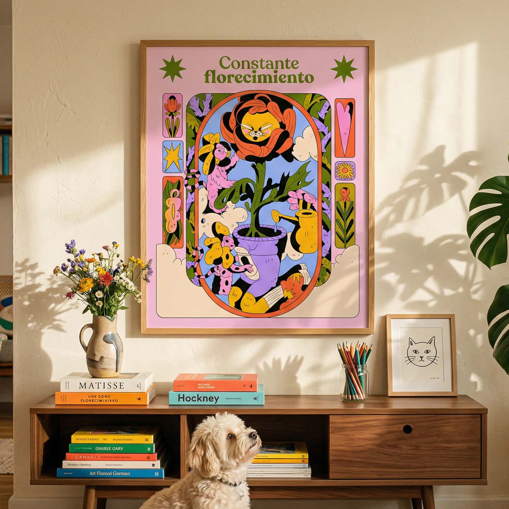 🌿🌸 Póster Constante florecimiento