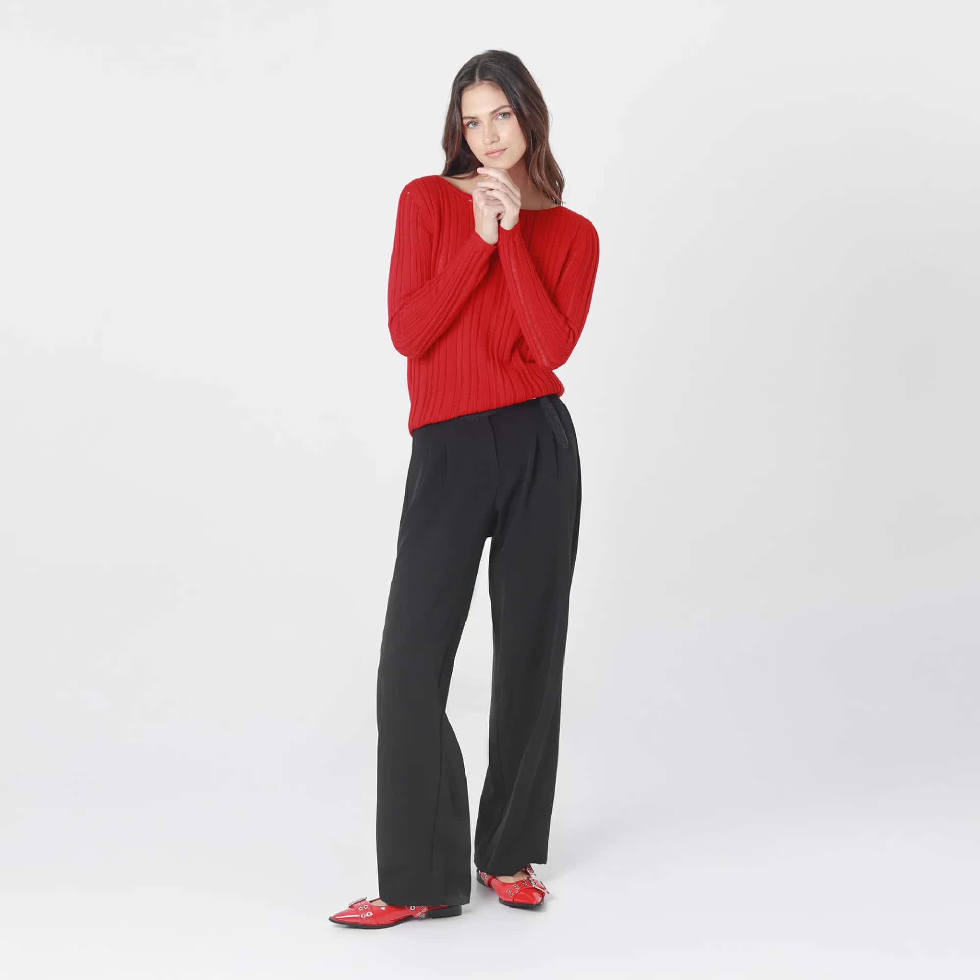 Sweater Cuello Redondo Manga Larga - miniatura 3
