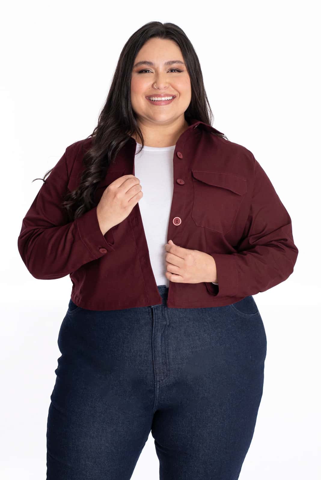 Chaqueta Ramona Vino Tinto