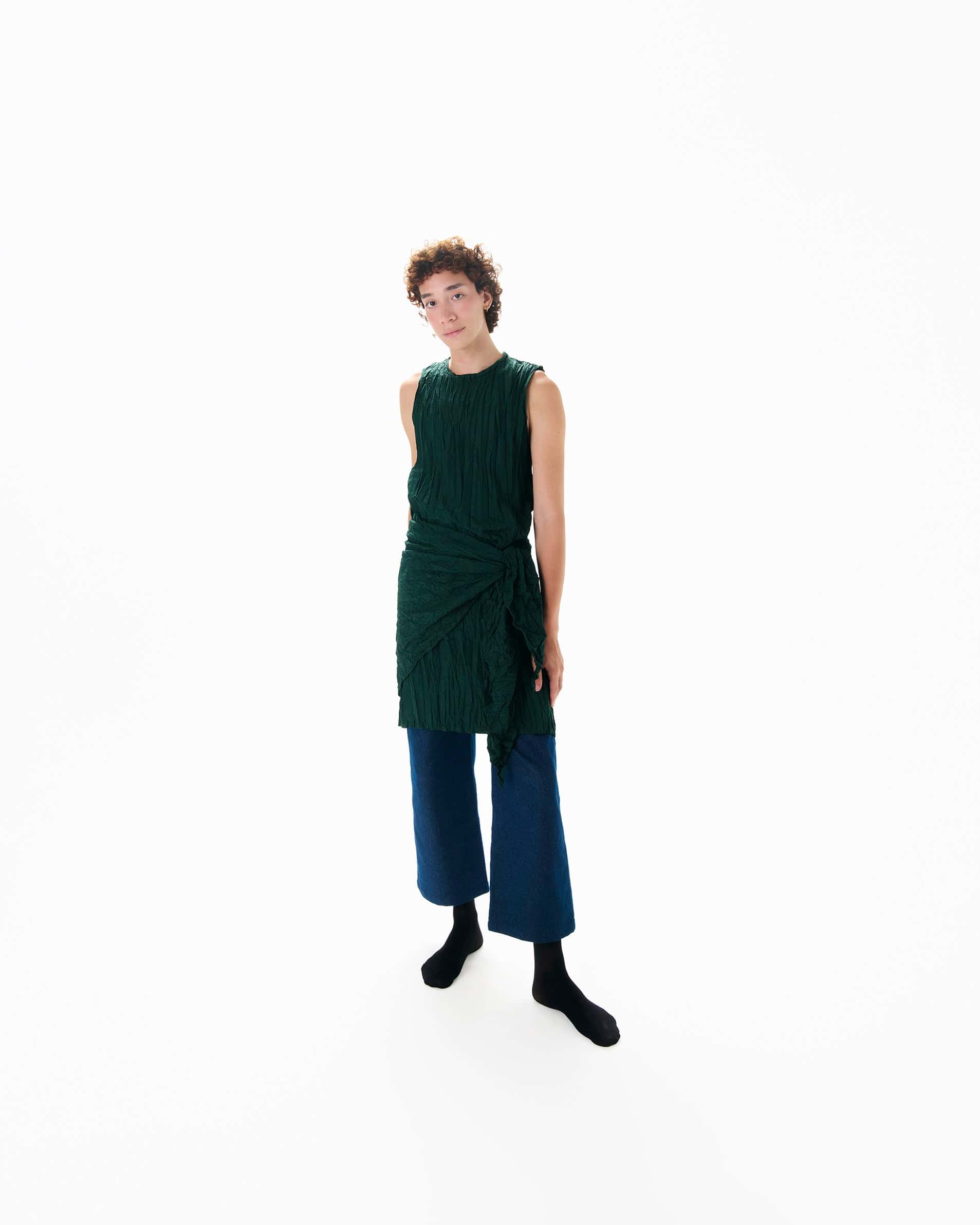 VESTIDO PAPEL VERDE #1