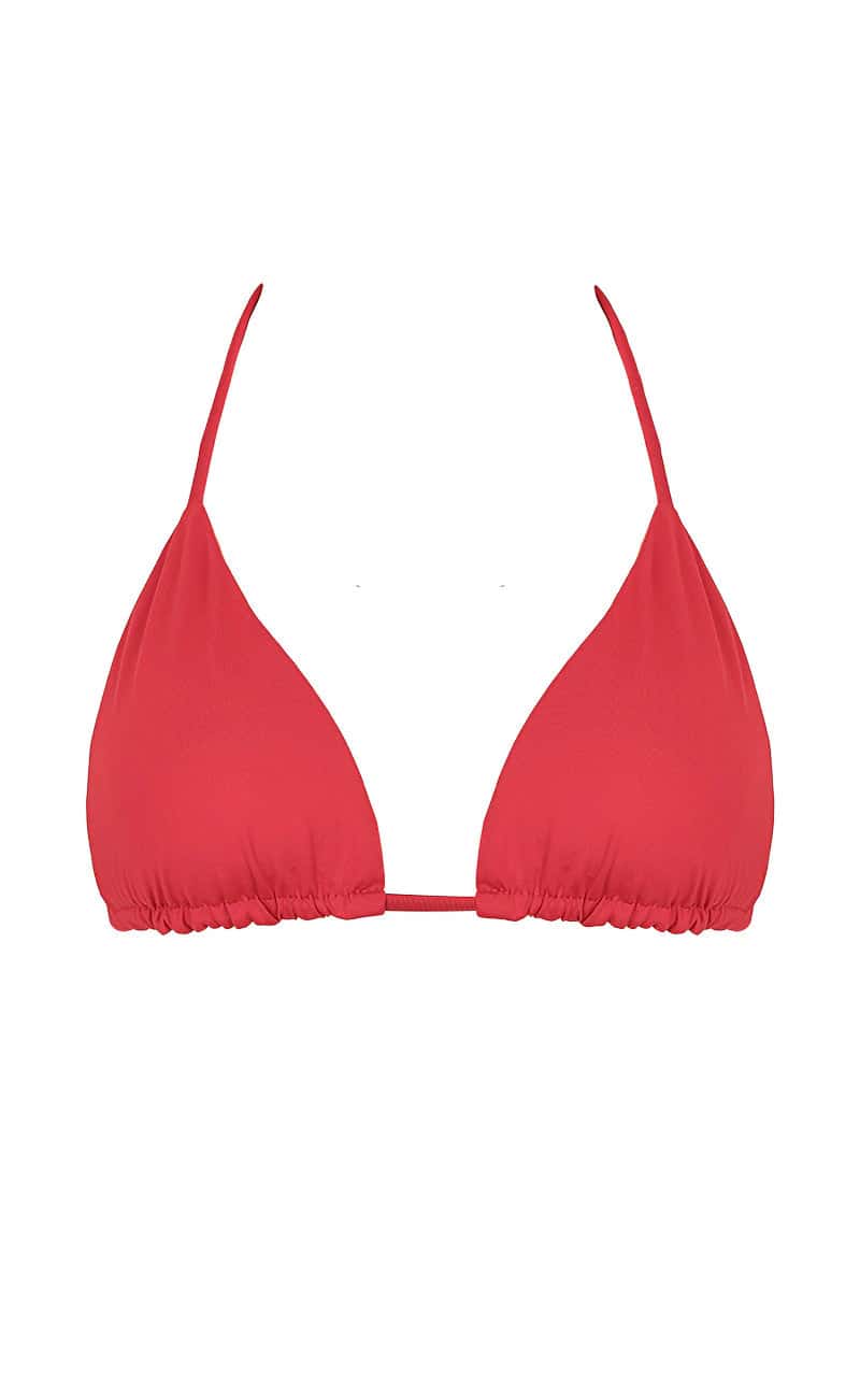 TOP BIKINI TRIANGULO ROJO