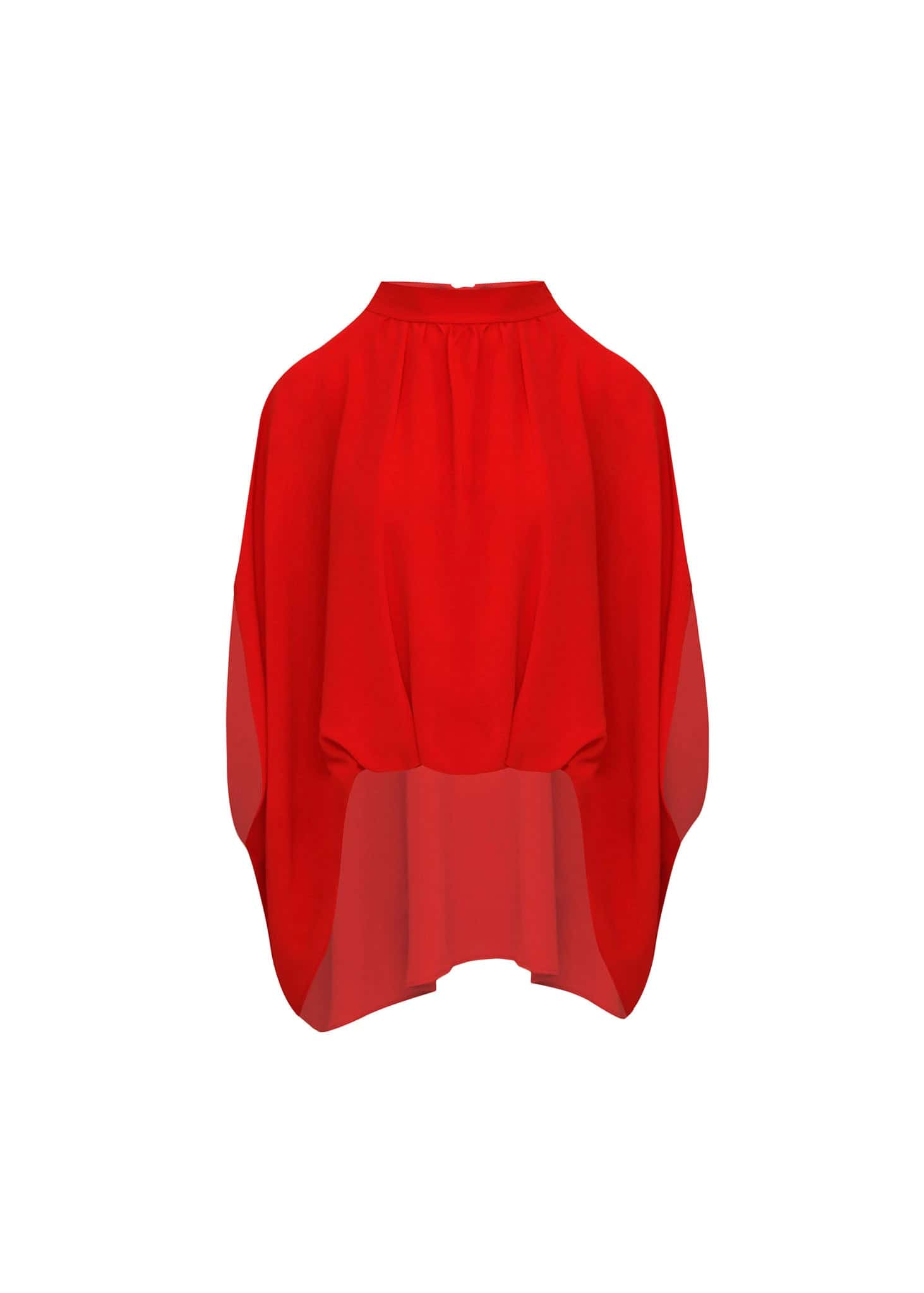 Blusa de capa fluida