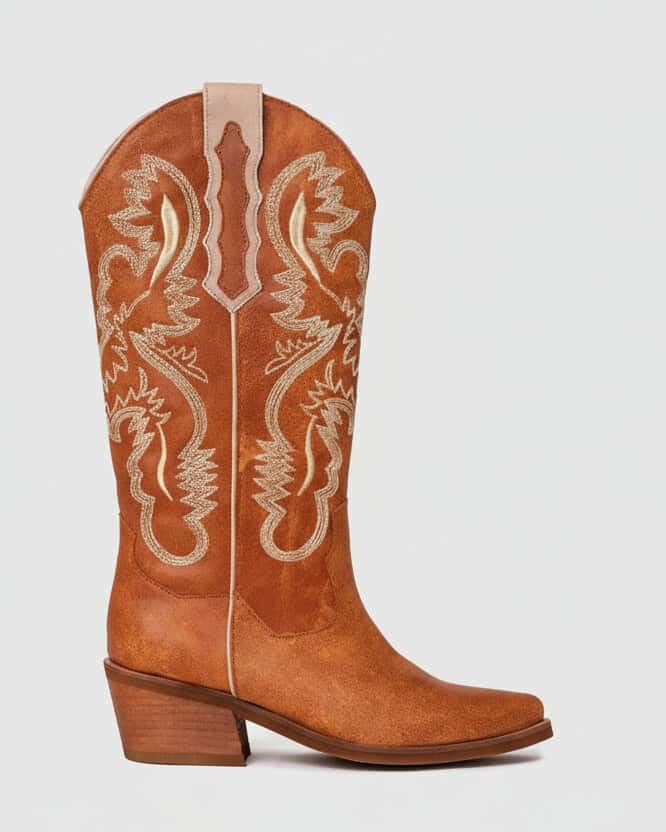 Texana Devi Cuero Craquelado Miel