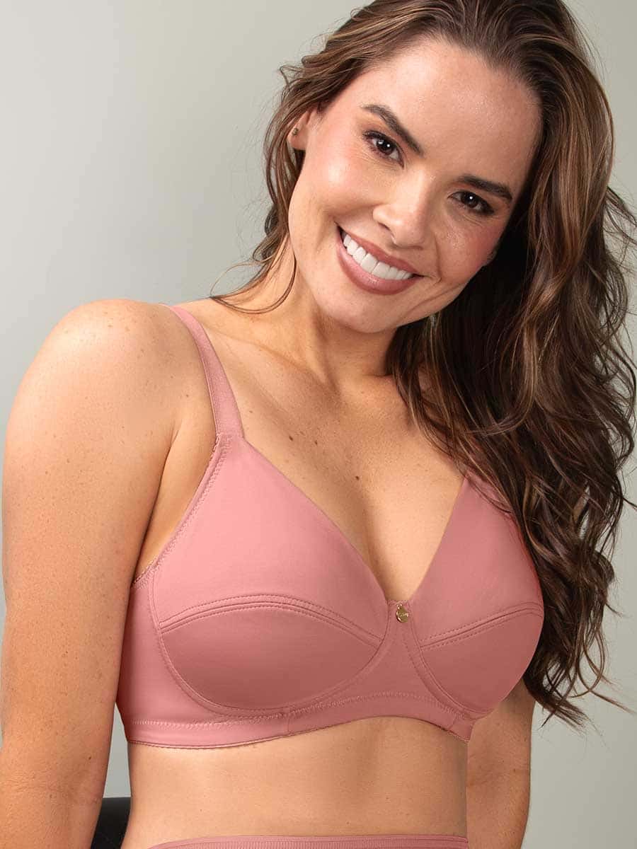 Brasier Clásico Sin Aro Para Mujer Color Rosa Salmón