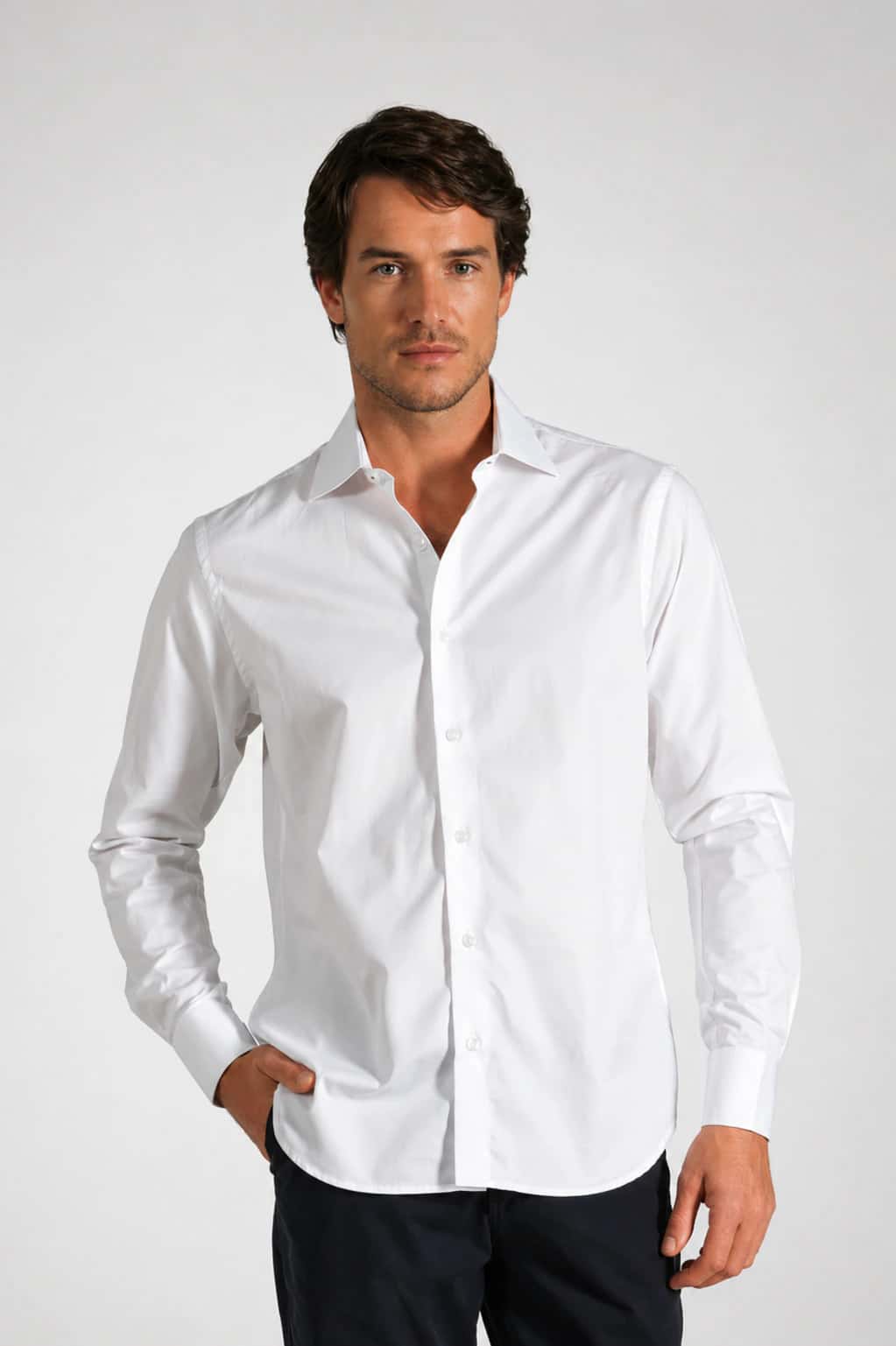 Camisa Classic Algodón Blanco