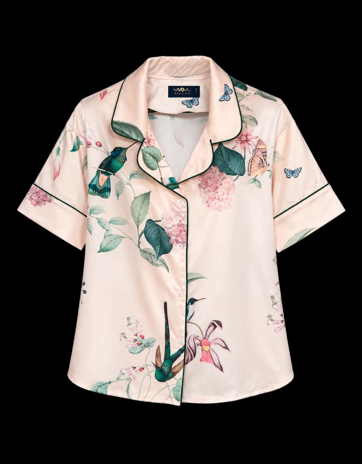 Pijama Corta - Ivory Hummingbird - miniatura 1