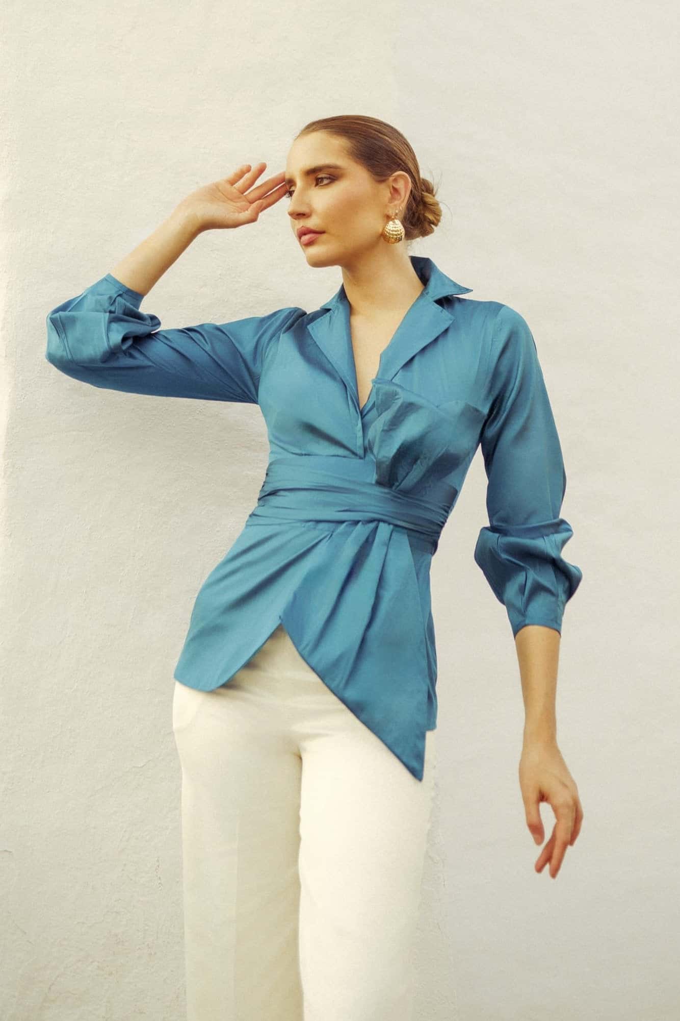 Jarle Blusa Azul