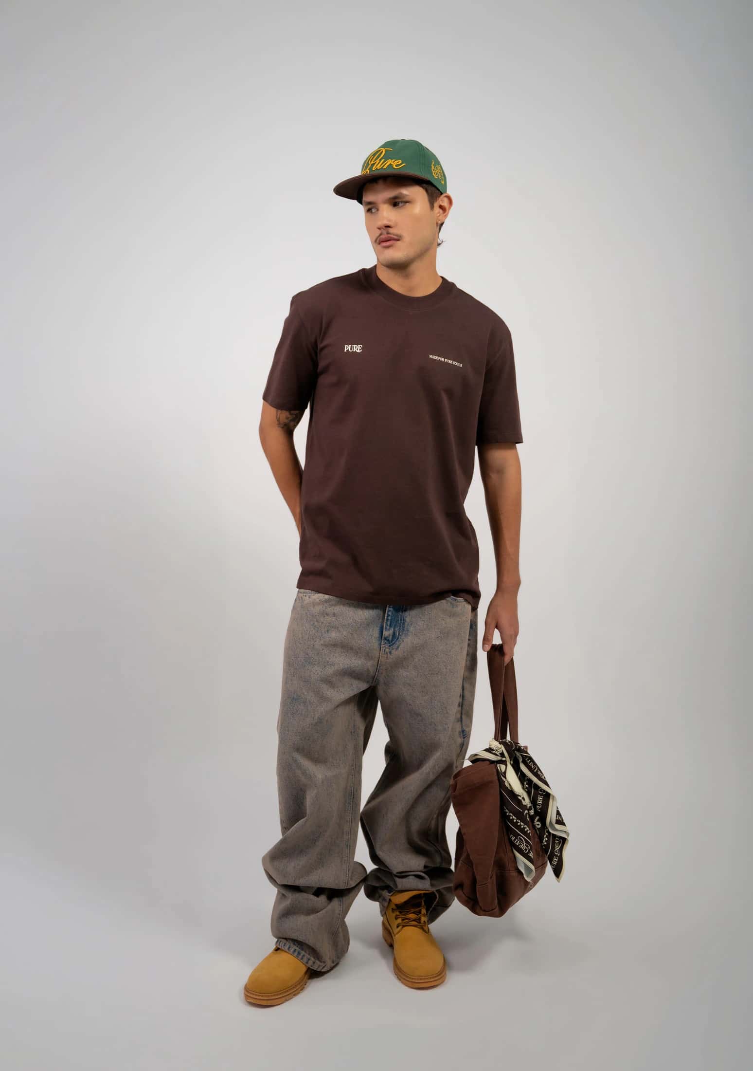 Pure Brown Regular T-Shirt - miniatura 3