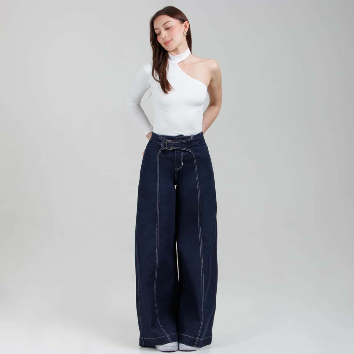Jean Wide Leg  Ax-3057 LIcrado - miniatura 2