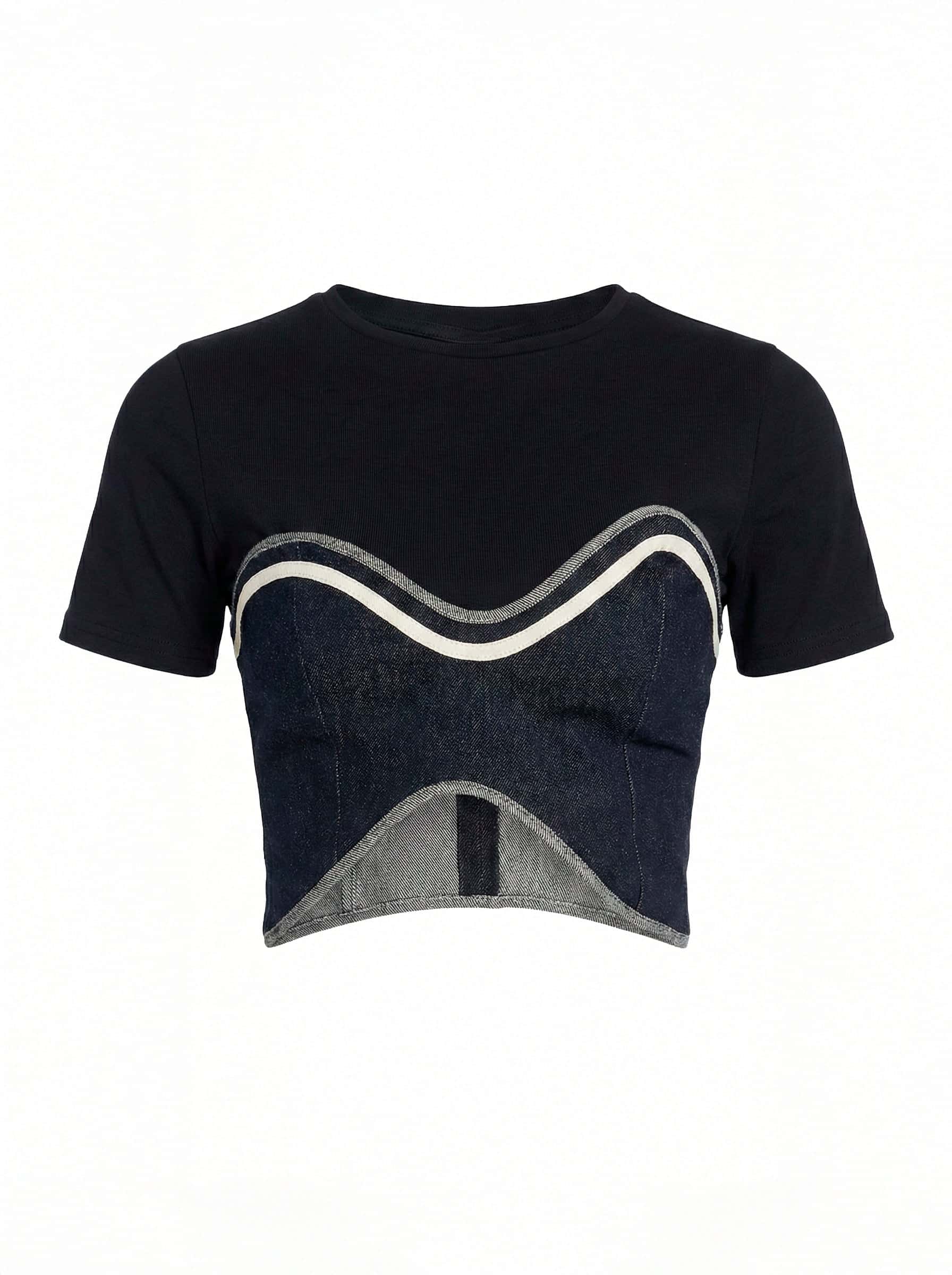 CECI TOP NAVY - miniatura 1