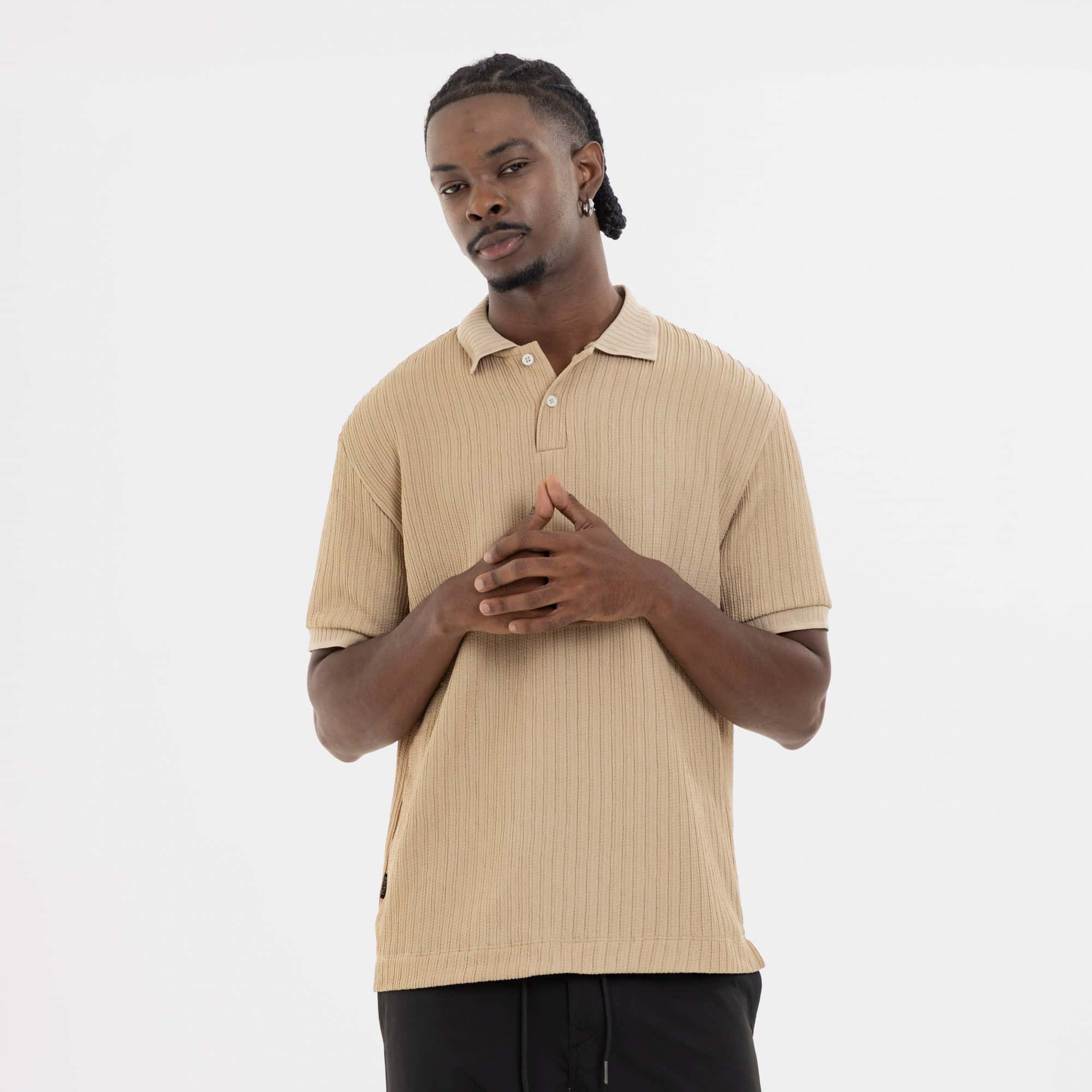 Refined Polo Knit Kaki