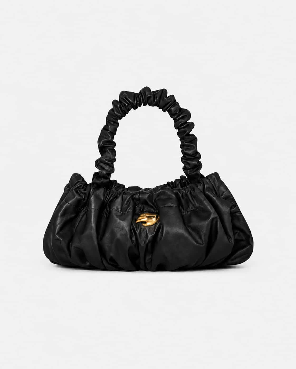 Pierre M Black Leather Bag