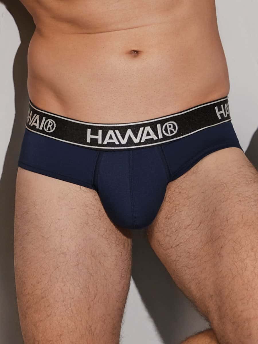 Hip Brief Para Hombre en Algodón Color Azul Oscuro
