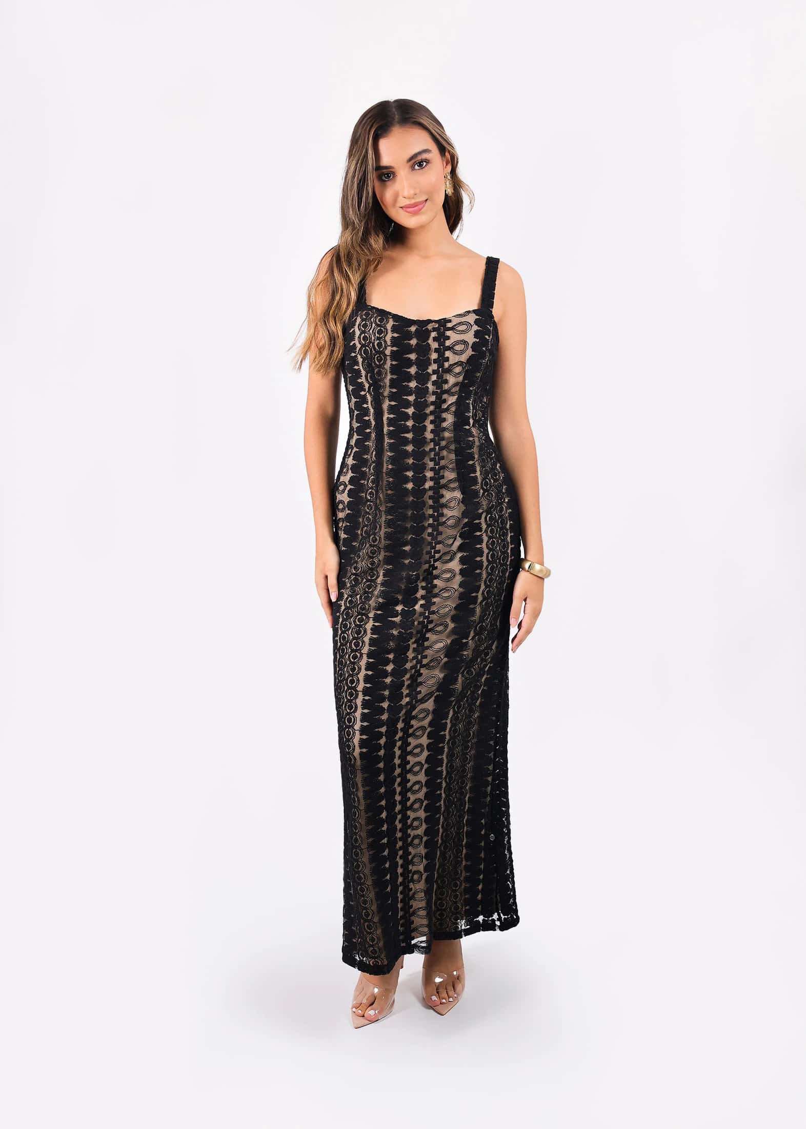 Vestido Column Gown