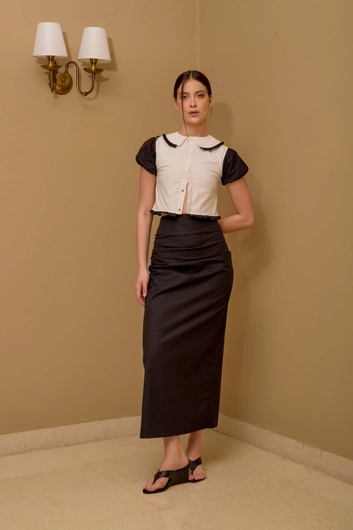 Falda Cambridge Negro