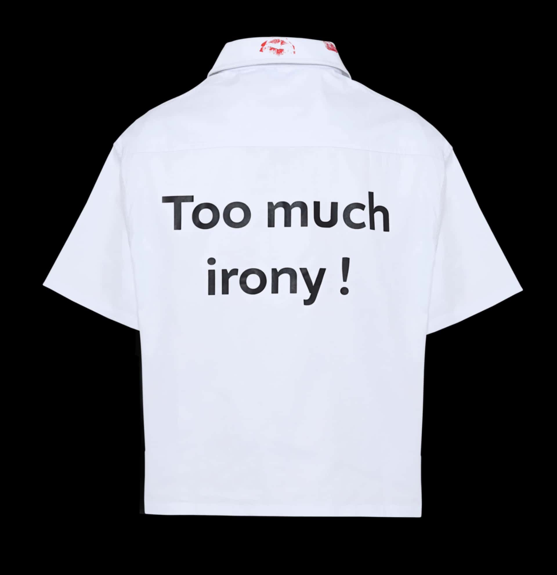 TOO MUCH IRONY! WHITE OVERSHIRT - miniatura 3