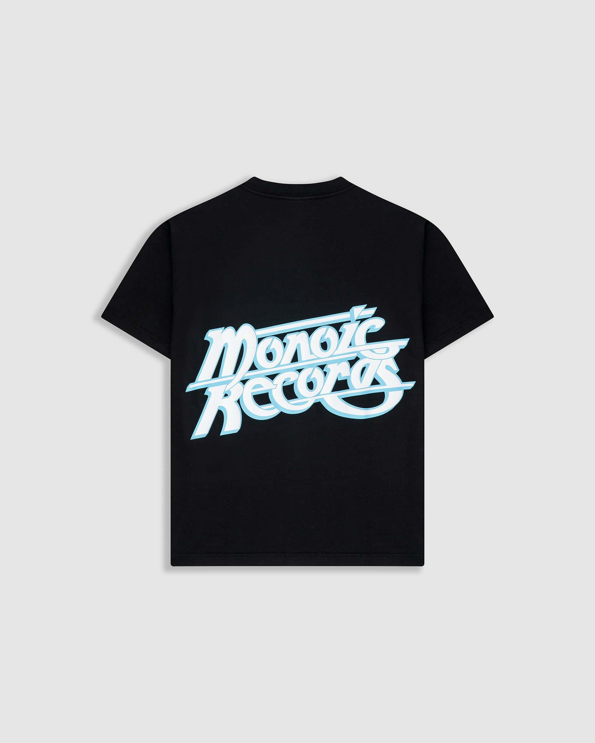 Camiseta Oversized Records - Negro Oscuro