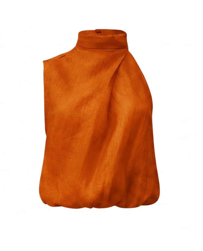 Blusa Halter Naranja