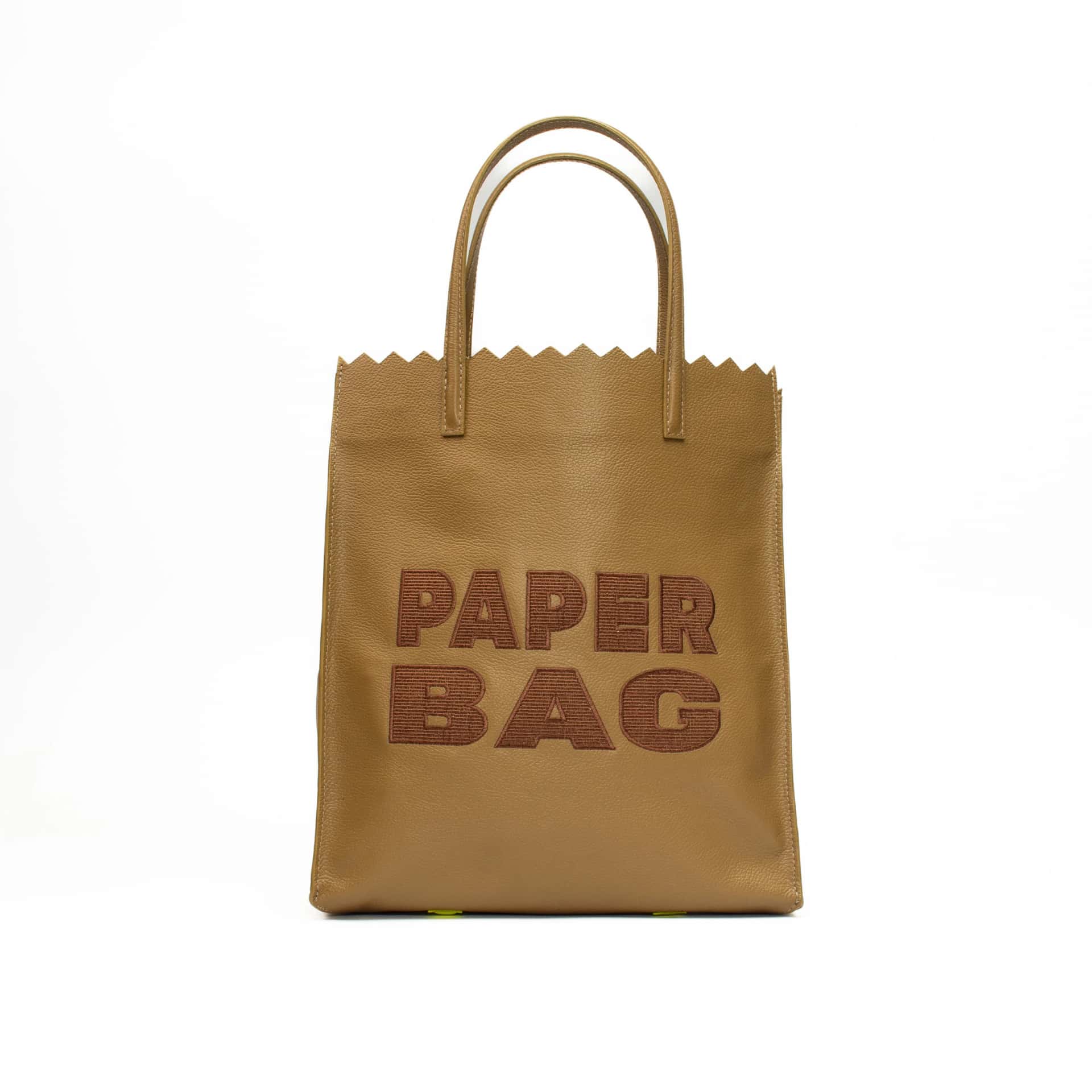 Paper Bag - Moss x Caramel