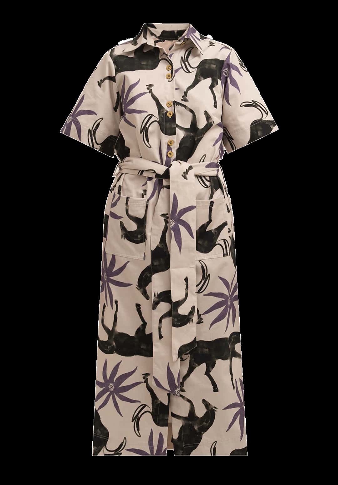 Vestido Camisero Estela Lila - miniatura 2