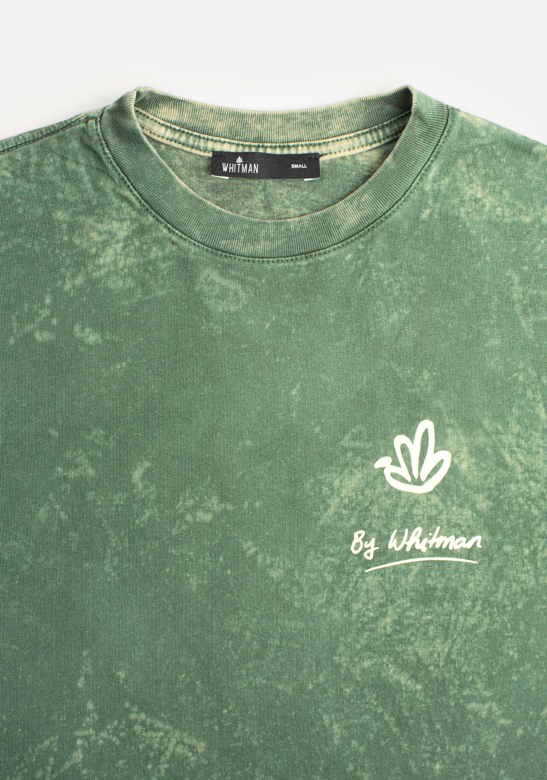 Camiseta H Clark Garment Dyed Verde - miniatura 3