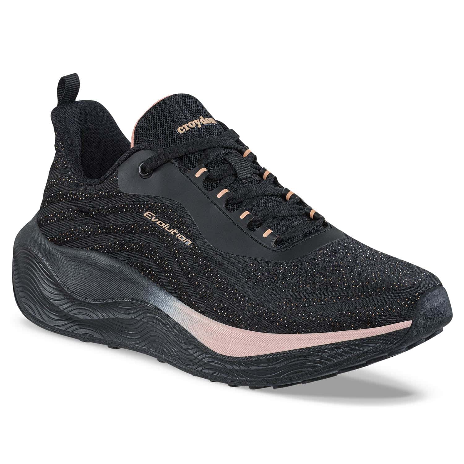 Tenis Running Seph Negro Croydon para Mujer