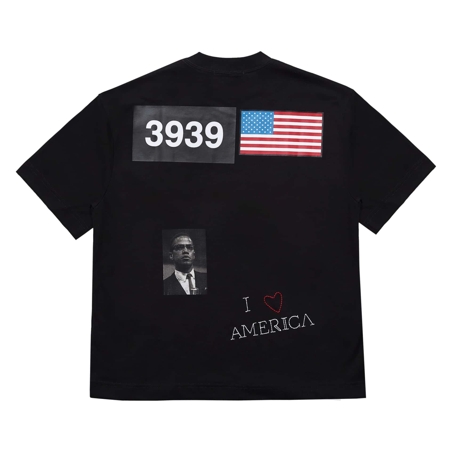 I <3 AMERICA BLACK T-SHIRT - miniatura 2