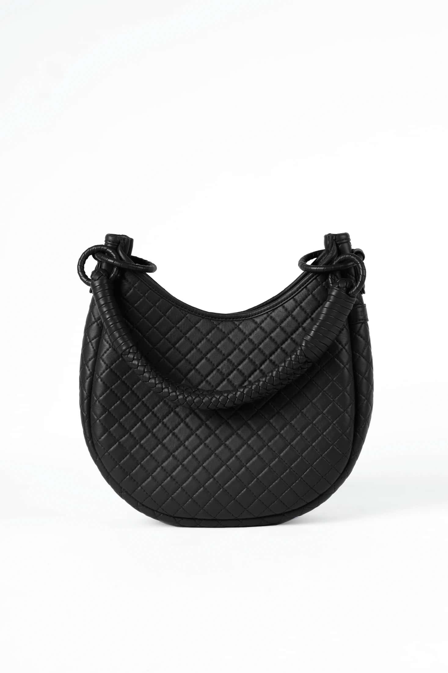 Saddle Shoulder Bag, Black