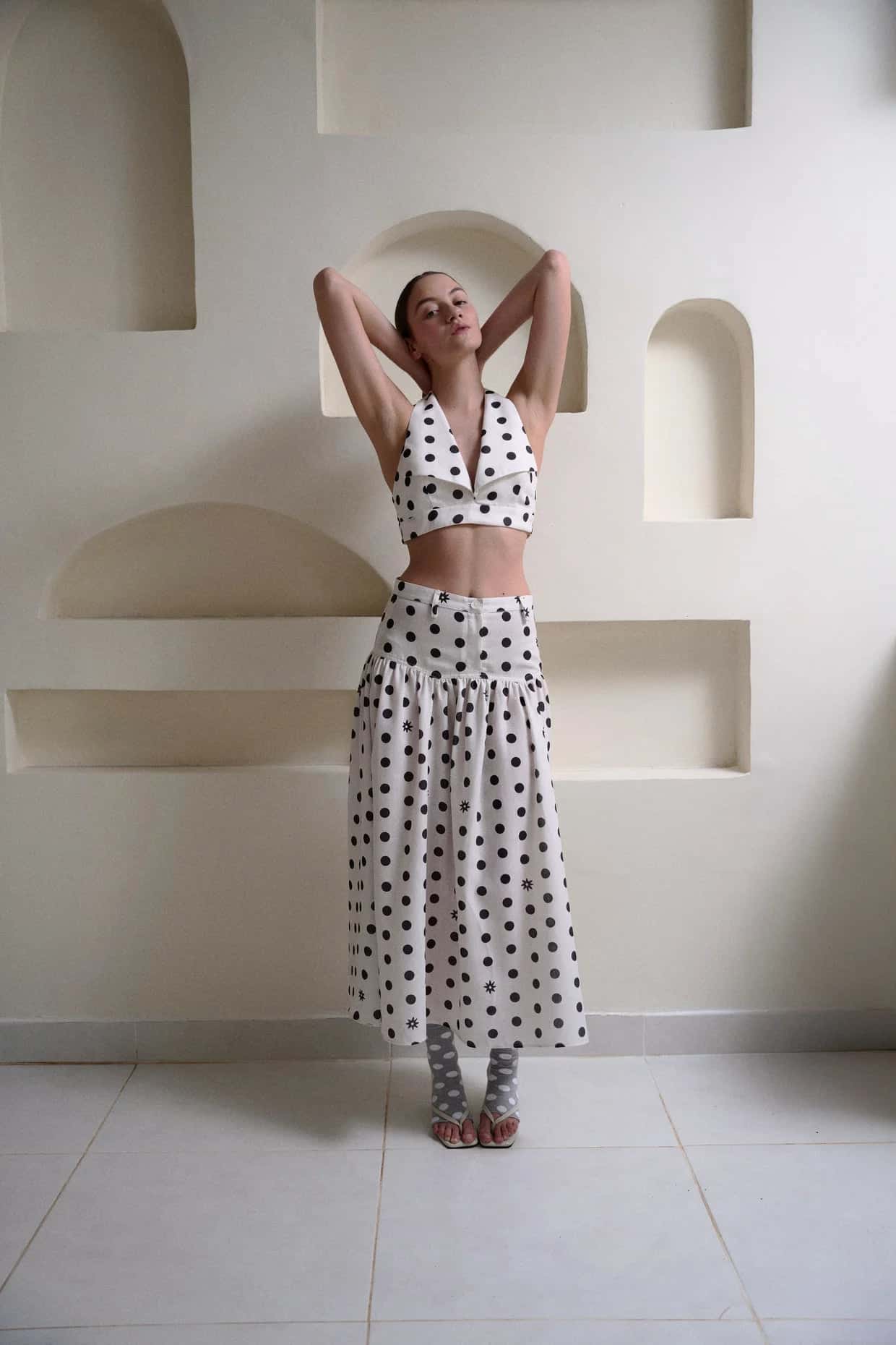 DOTTIE MAXI SKIRT