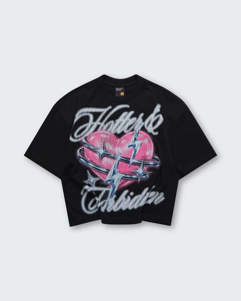 Camiseta Negra Boxy Love Hurts - miniatura 5