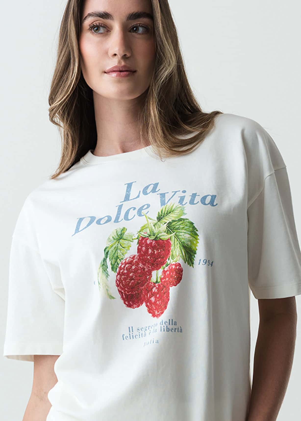 Camiseta manga corta estampada en frente