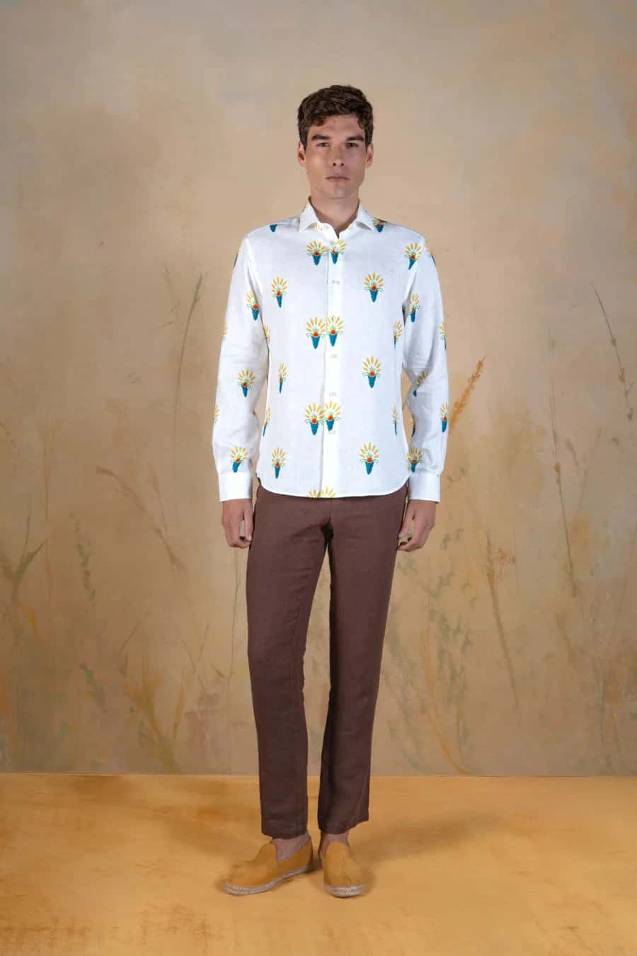 Ortuso linen shirt white