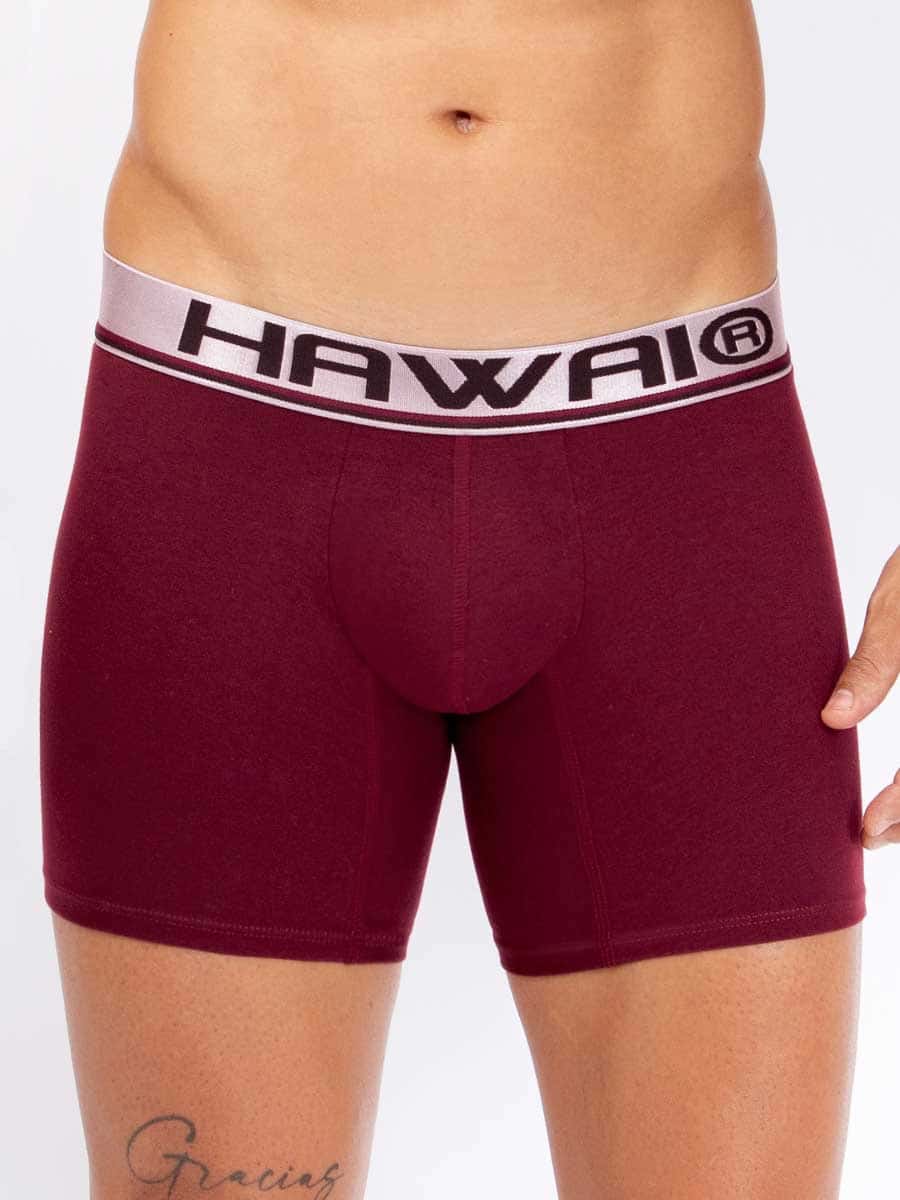 Bóxer Medio en Microfibra Para Hombre Color Vinotinto