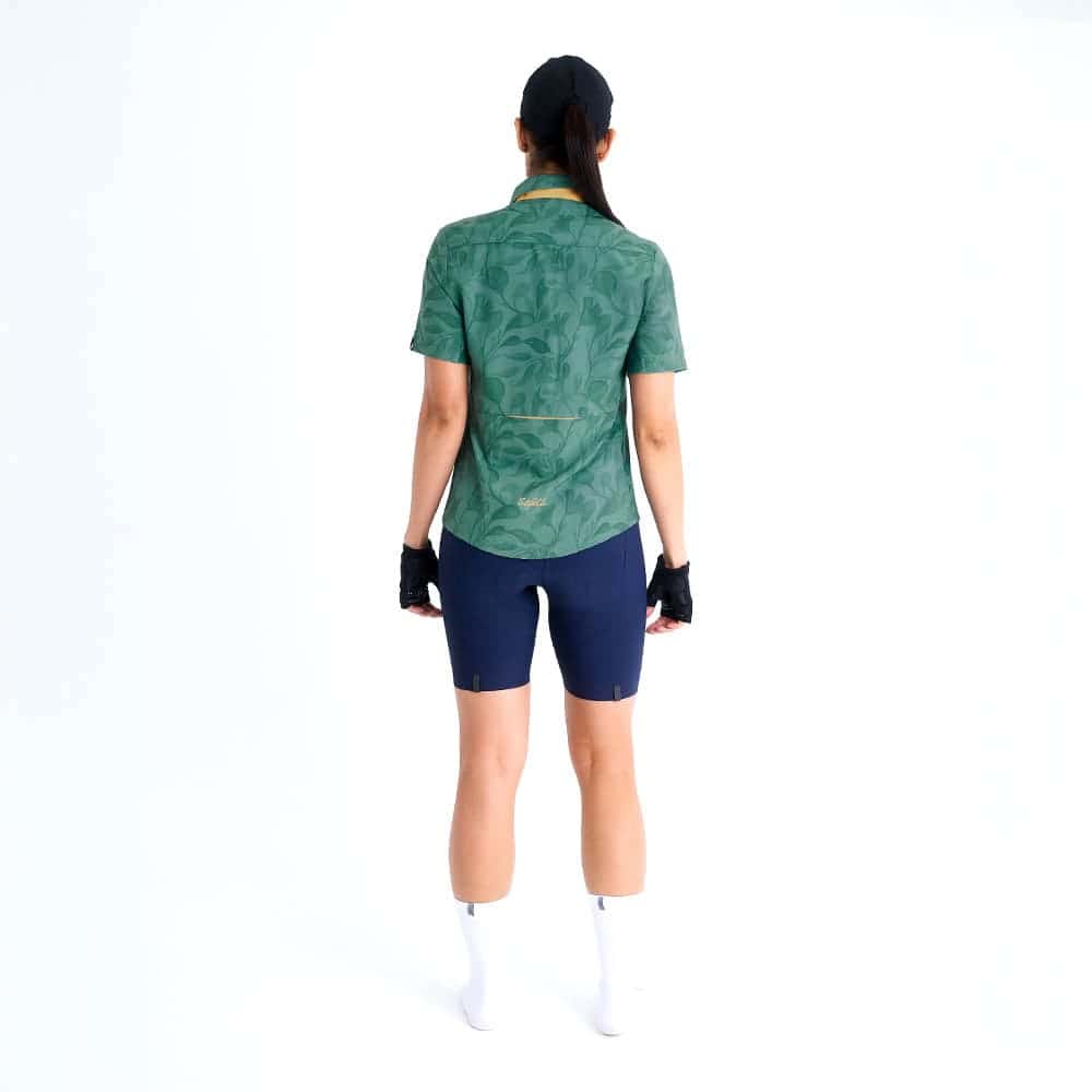 CAMISA CICLISMO MANGA CORTA OUTLAND GREEN PARA MUJER - miniatura 2
