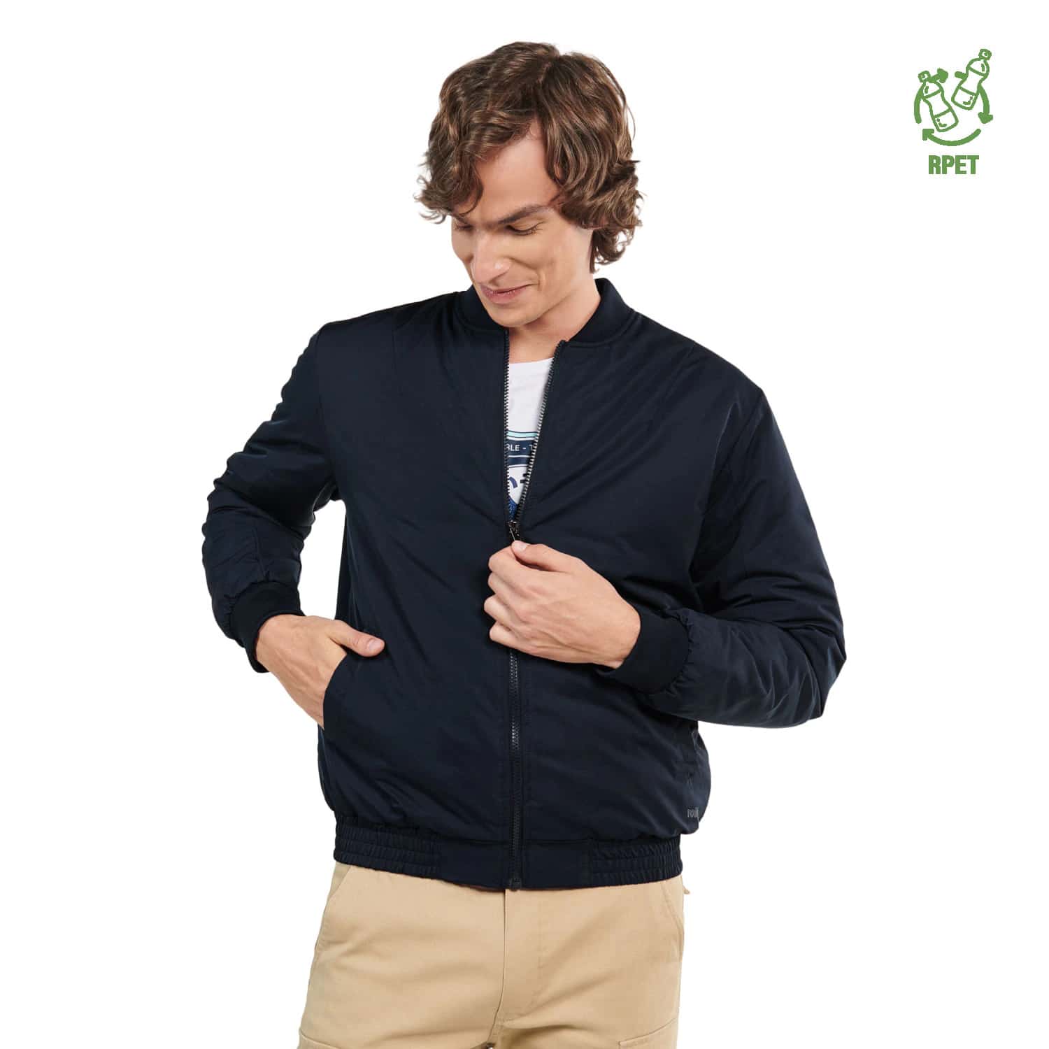 Chaqueta Para Hombre Azul Vouvem