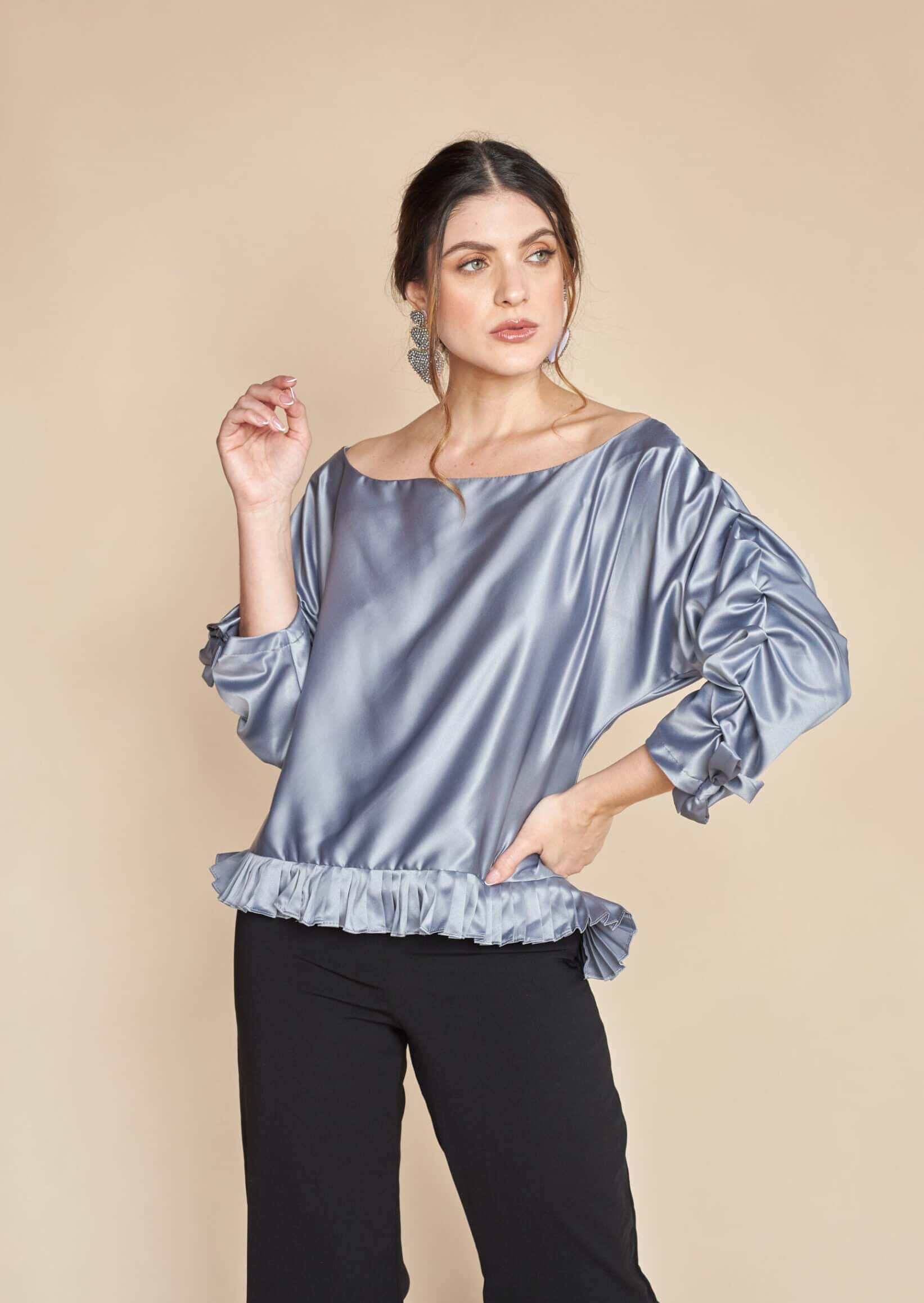 Blusa Kan Gris - miniatura 4