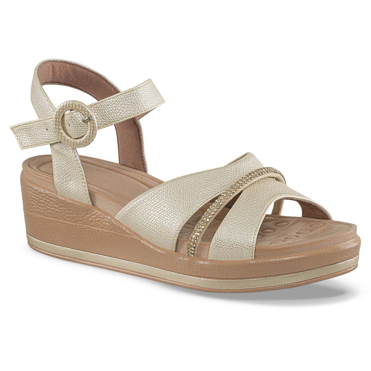 Sandalias Casuales Genoveva Oro Croydon para Mujer