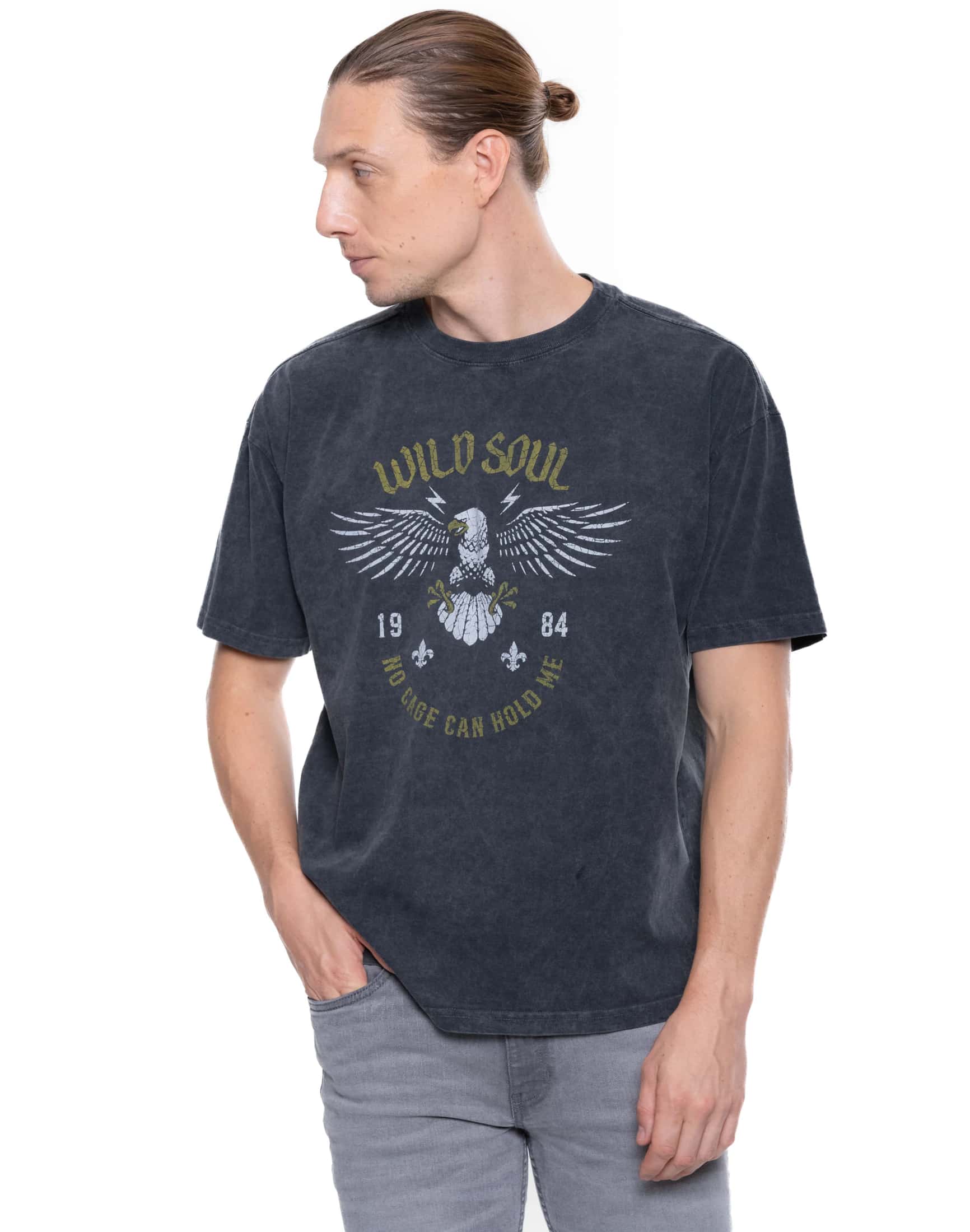 Camiseta Manga Corta Teñido Old Wash