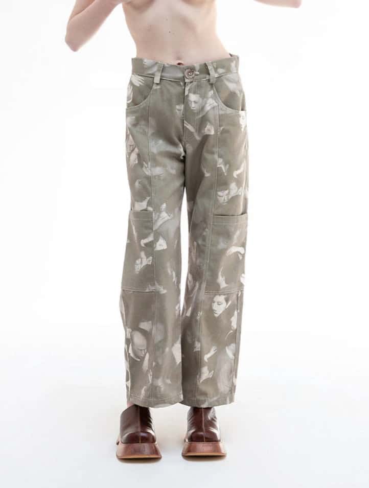 WIDE LEG CARGO TROUSERS