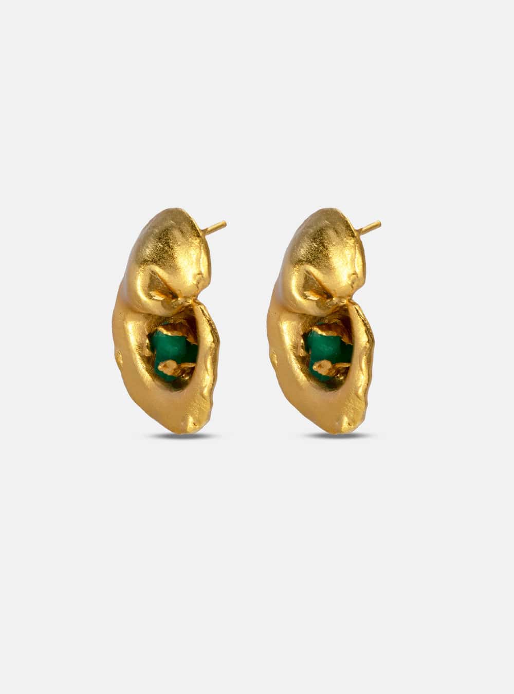 Aretes Fiba Esmeralda - miniatura 3