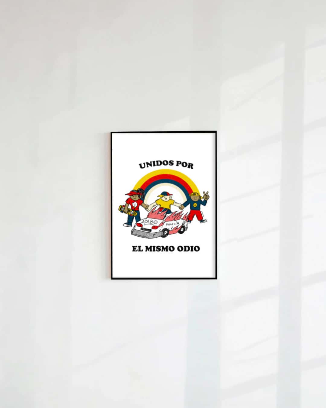 POSTAL UNIDOS POR EL MISMO ODIO (PAPEL 75GR)