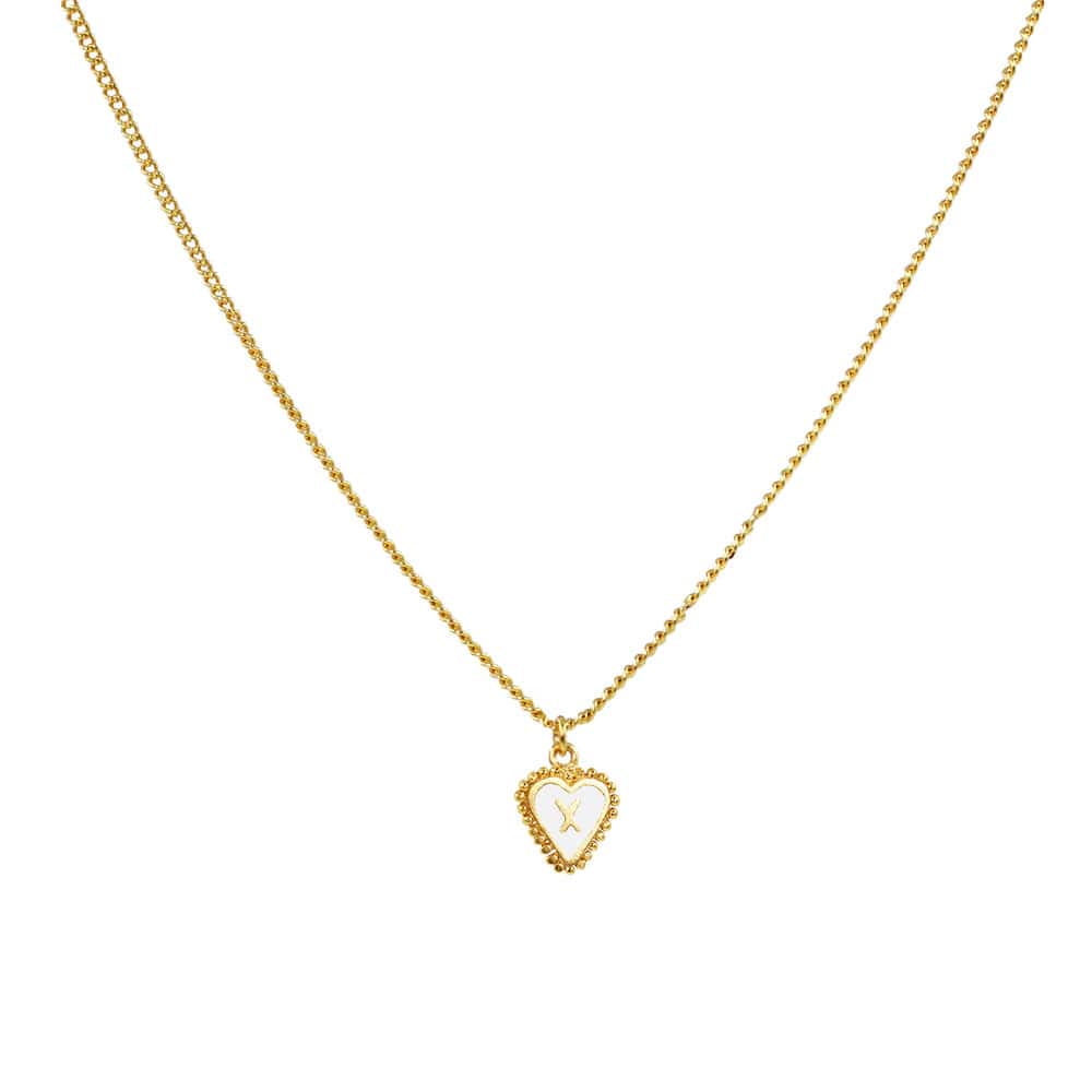 Cadena 1 Letra Heart Blanco - miniatura 25