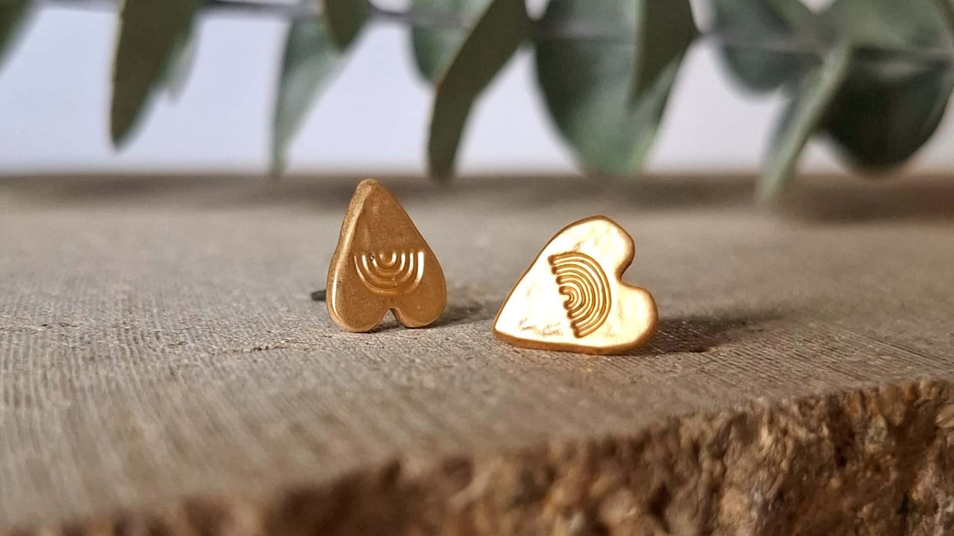 Aretes Topo Núkukaule Corazón